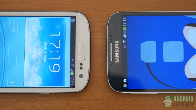 Samsung Galaxy S4 después de la aa bombo vs s3 3