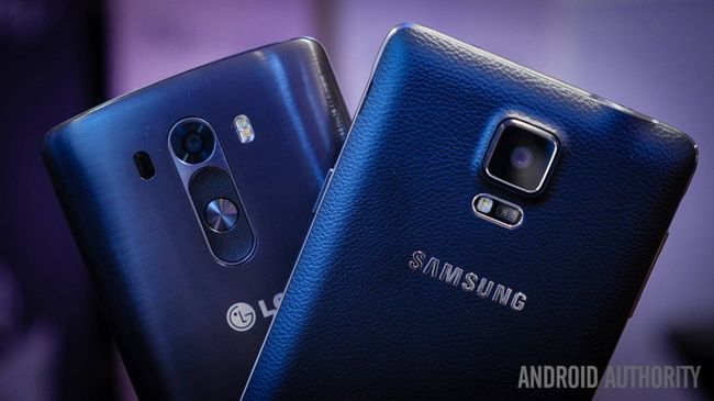 Samsung Galaxy Note 4 vs g3 lg rápido vistazo a bis (1 de 2)
