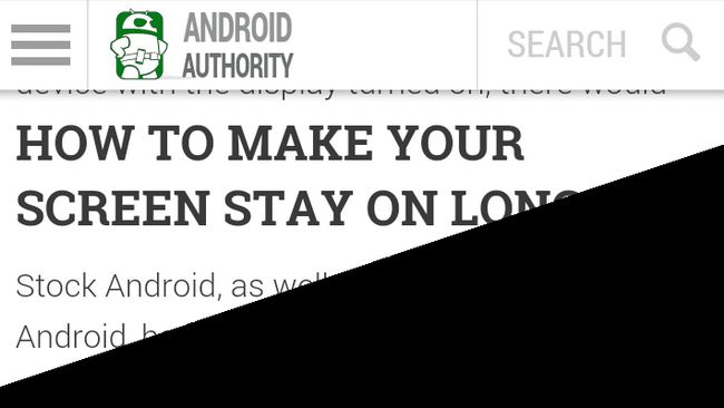 Pantalla Android tiempo de espera de reposo de la pantalla