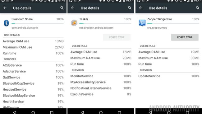 Ajustes Opciones Android Developer Proceso Stats aplicaciones