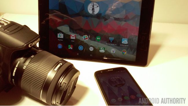Android y una cámara réflex digital Canon