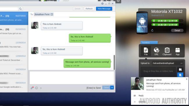 AirDroid Web SMS