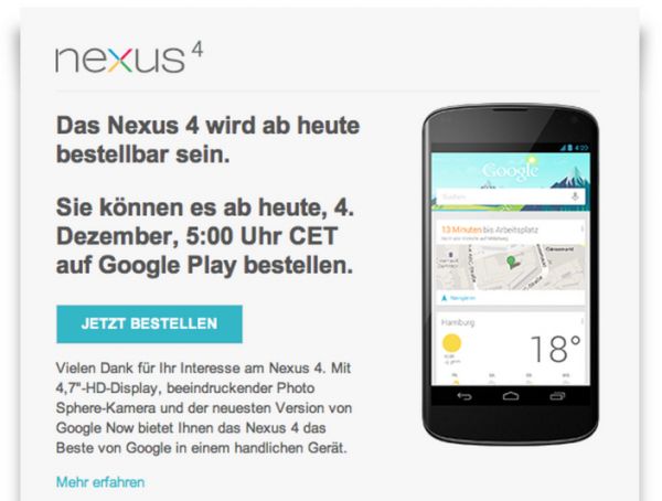 nexus 4 alemania