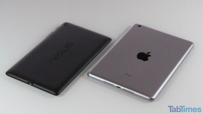 Nexus 7 2013 Mini iPad 3 de vuelta ángulo tt