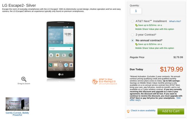 Fotografía - AT & T ahora vende El LG Escape 2, un teléfono presupuesto que se ve menos como su predecesor y más como un G4 barato