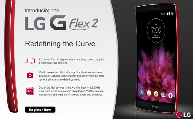 Fotografía - AT & T, Sprint y US Cellular para ofrecer el LG G Flex 2 Pronto, Volcán Rojo Color de Coming exclusivamente a Sprint