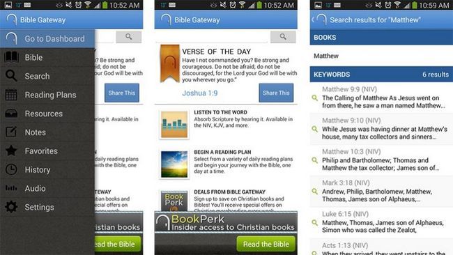 Bible Gateway Estudio Bíblico aplicaciones para Android