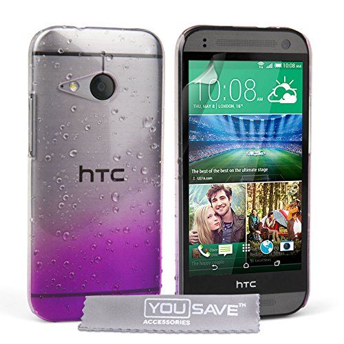 Yousave Accesorios Claro Raindrop HTC uno Mini 2 Caso