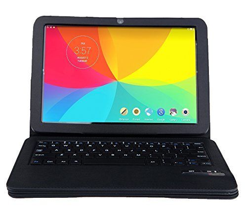 Caso Portafolio teclado ultrafino IVSO para LG G Pad Tablet 10.1