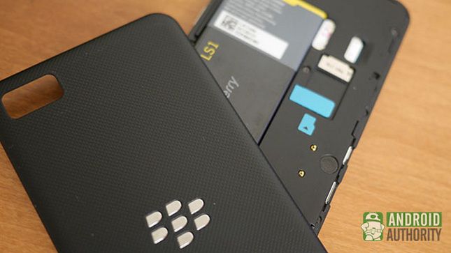 z10 blackberry tapa de la batería aa