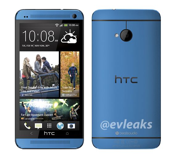 HTC uno en azul