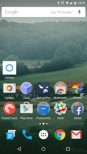 Cortana para Android AA