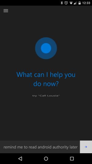 Cortana para Android AA 7