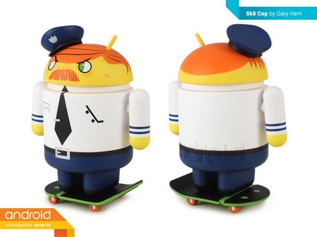 Fotografía - Dead Zebra Serie 5 Android Minis incluirá un oficial de policía de Android, Entre Otros Diseños