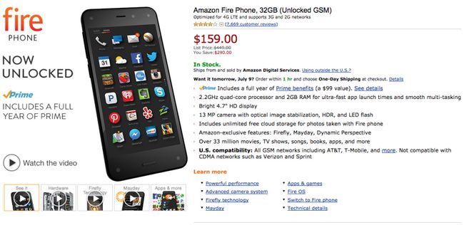 Fotografía - Deal: Amazon Fuego Teléfono descuento sólo $ 159 hoy, incluye todo el año del primer