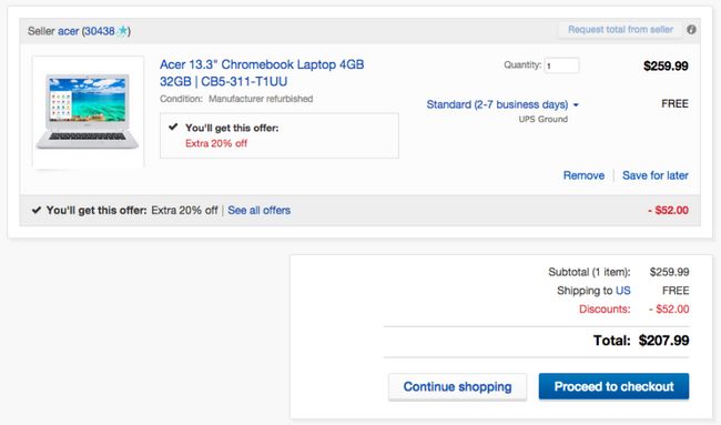 Fotografía - Deal: Reformado Acer de 13 pulgadas Chromebook por sólo $ 208 en eBay ($ 172 off)