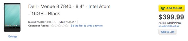 Fotografía - Mega-Thin Lugar 8 tableta de Dell está disponible para $ 399.99 Desde Best Buy