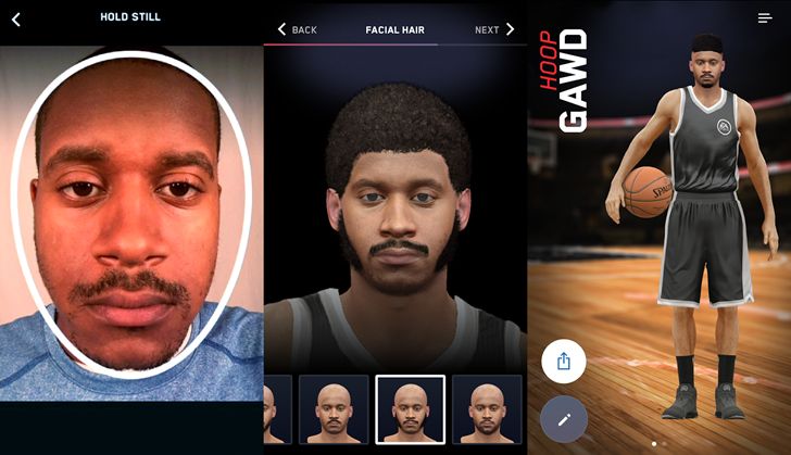Fotografía - EA lanza una Compañero App para NBA Live te deja meter la cara en un Pro Jugador de baloncesto