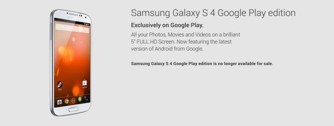 Fotografía - Galaxy S4 Google Play Edición Hojas Oficialmente El Play Store