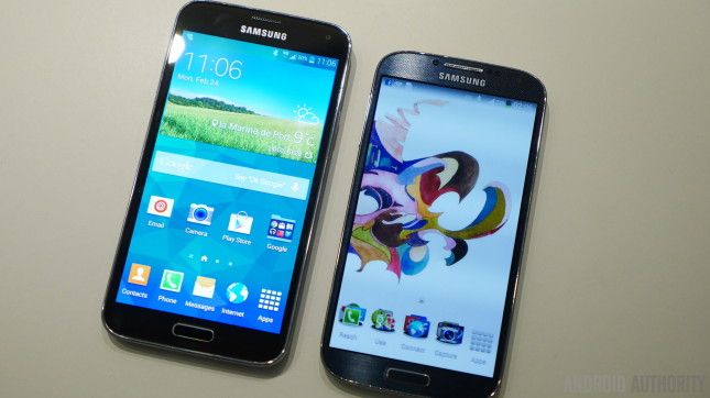 Samsung galaxy s5 vs s4 galaxia aa 2