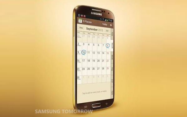 Samsung Galaxy S4 oro marrón