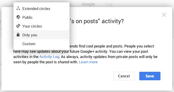 Actividad Google+ 1
