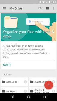 Fotografía - Google Drive 2.2 presenta arrastrarlo Administración de archivos y un menú de navegación Actualizado [APK Descargar]