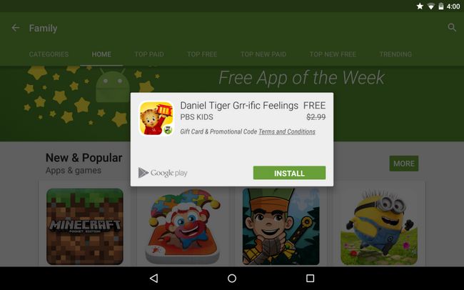 Google Play Family aplicación gratuita de la Semana