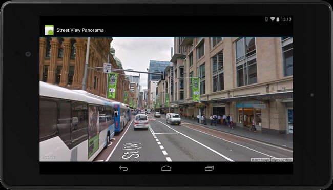 Vista de la calle en una Nexus 7