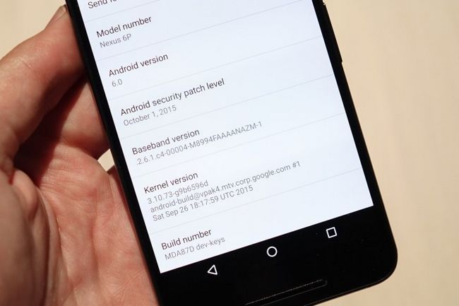 --nivel de parches de seguridad de Android Nexus