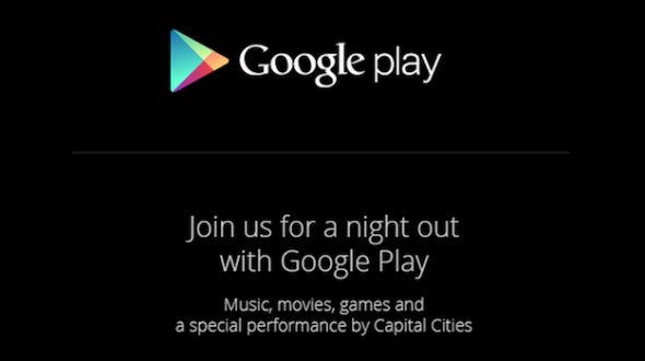 Google jugar de noche fuera nexo 5 invitación