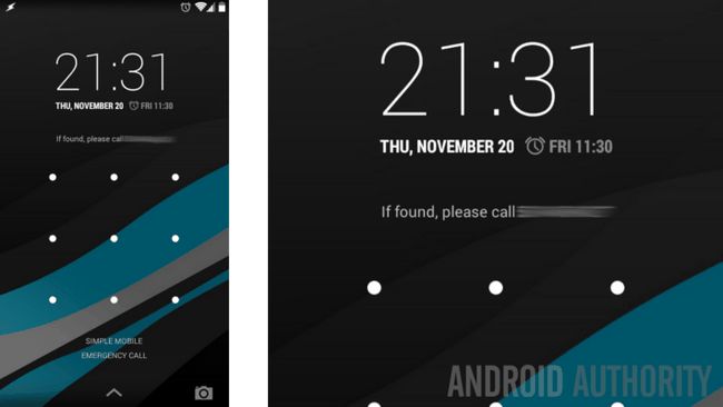 Android Seguridad Perdido Propietario dispositivo Info Bloqueo de pantalla