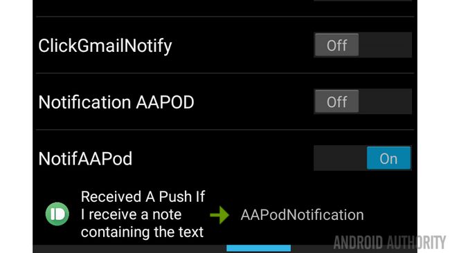 Tasker AAPodcast pushbullet notificación Perfil
