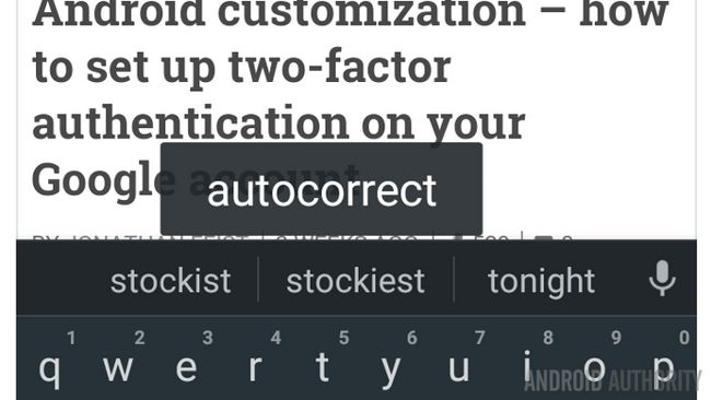 Google Keyboard auto-corrección