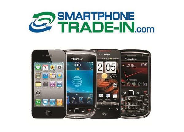 logo con el comercio en el smartphone