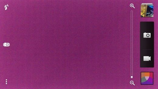 cámara tinte púrpura htc