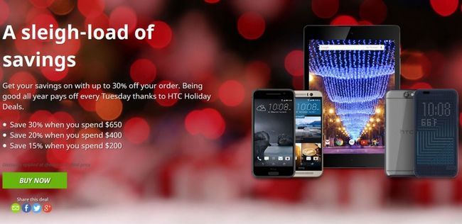 Ofertas de HTC Holiday 2015
