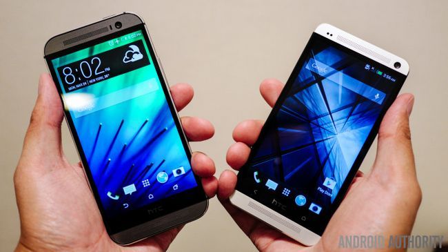 HTC uno m8 vs HTC uno m7 rápido vistazo aa mano (3 de 6)