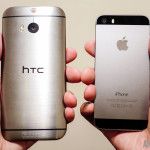 HTC uno m8 vs iphone 5s rápida de mano mirada a bis (2 de 6)