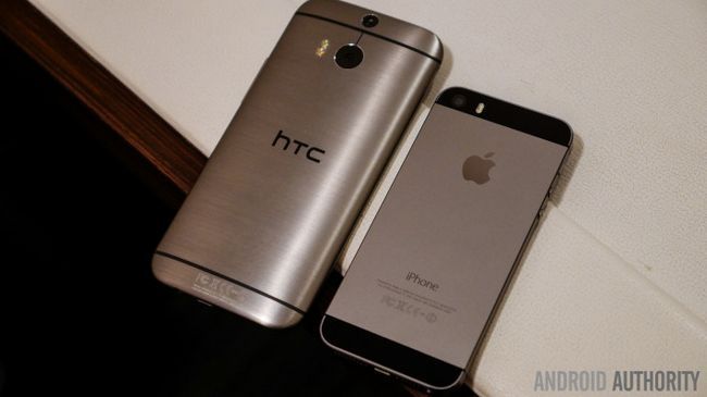 HTC uno m8 vs iphone 5s aa vistazo rápido (5 de 15)