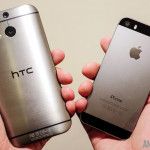 HTC uno m8 vs iphone 5s rápida de mano mirada a bis (3 de 6)