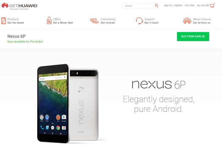 Fotografía - Huawei está vendiendo el Nexus 6P a través de su sitio web de Estados Unidos, también - He aquí por qué usted podría querer considerar lo