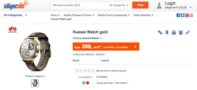 Precio Huawei reloj