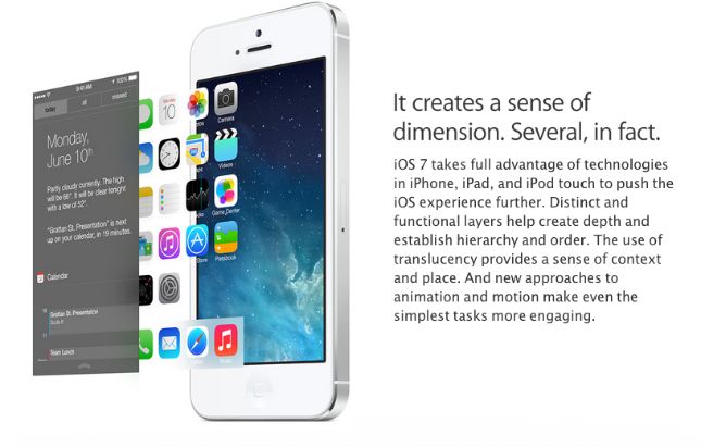 iOS 7 Diseño