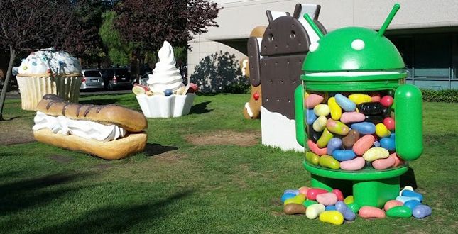 Versiones Google Android Césped