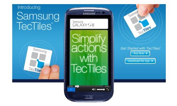 Fotografía - Samsung TecTiles NFC pegatinas anunciadas: accesos directos de aplicaciones para Galaxy S3 y otros teléfonos