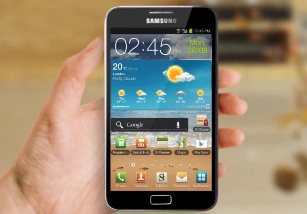 Fotografía - Samsung Galaxy Note Suite Premium lució en el vídeo, cuando se ICS venir?