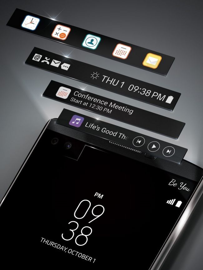 LG V10 segunda pantalla