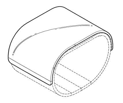 Fotografía - LG Diseño D726,140 Patente Dreams un teléfono-reloj de dispositivo híbrido Flexible