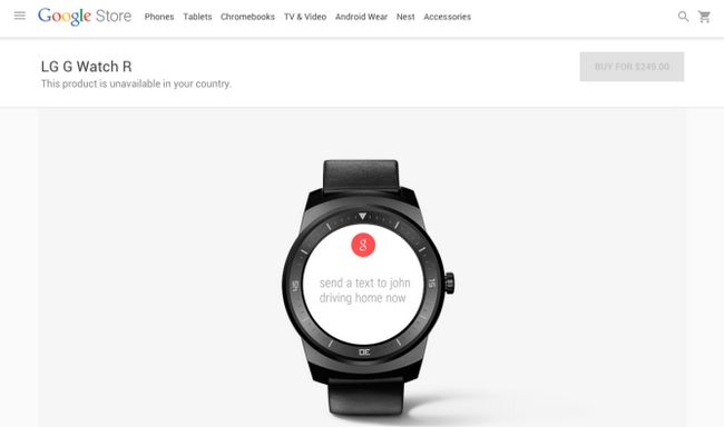 Fotografía - LG G Reloj R empieza a desaparecer de la tienda de Google y minoristas en línea, no se puede comprar con eficacia